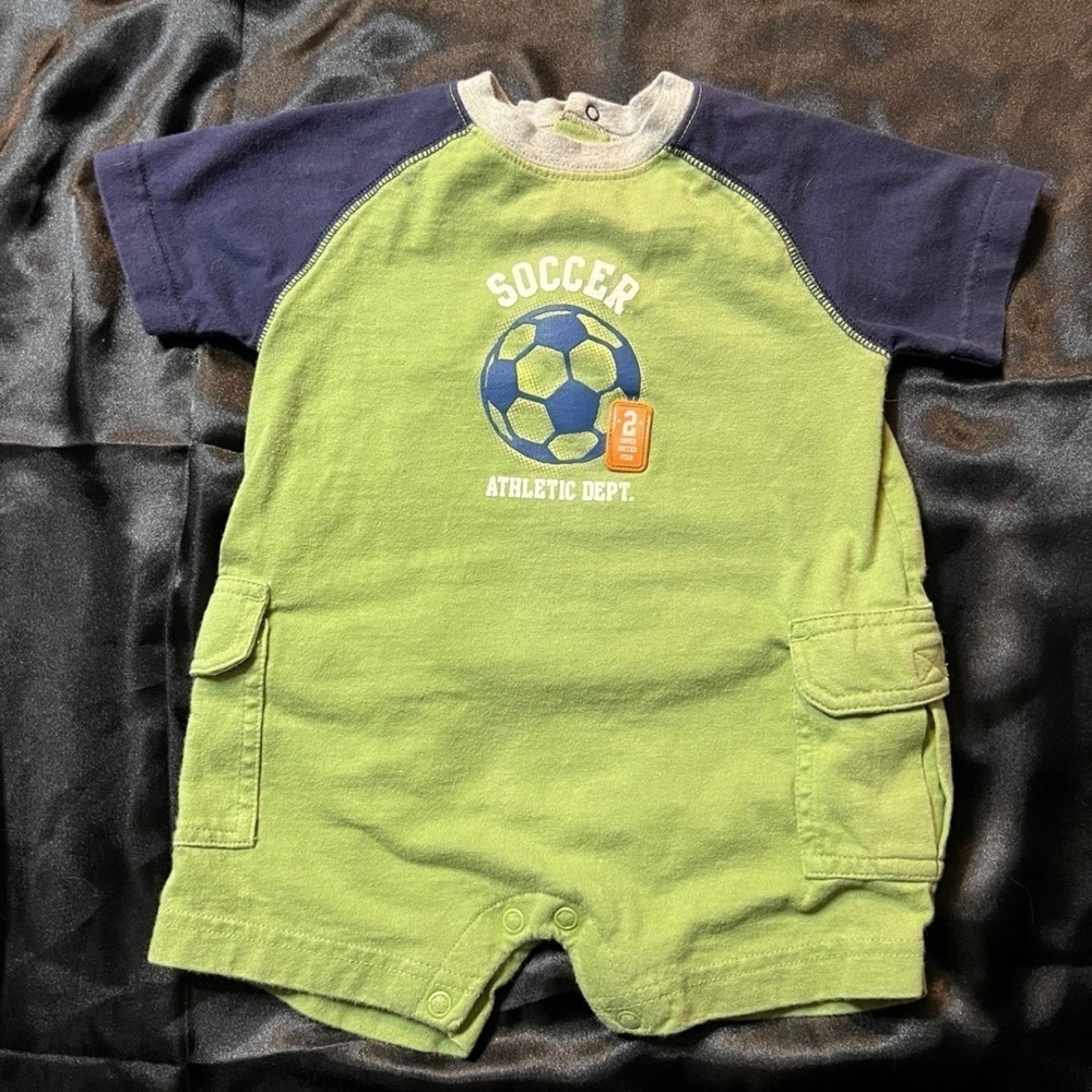 Carters Boys Romper 2 piece set Sz. 12 months - Picture 2 of 12